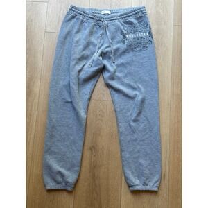 Hollister Women's Gray Floral Graphic Sweatpants Lounge Joggers Size‎ L